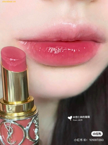 Son Dưỡng YSL Volupté Shine 124 Rose Loulou - Hồng dâu
