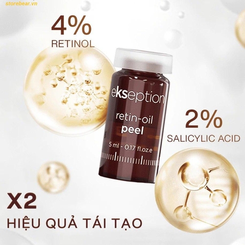 Tinh chất giảm mụn, ngừa lão hóa Ekseption Retin-Oil Peel (1 lọ x 5ml)