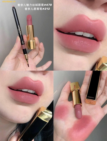 Set 2 son Chanel Rouge Allure Velvet 479 và 479