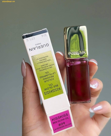 Son dưỡng Guerlain KissKiss Bee Glow Oil 809 Lavender