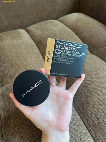 Phấn Nền Phủ MAC Studio Fix Powder Plus Foundation 15g Tone Nc10