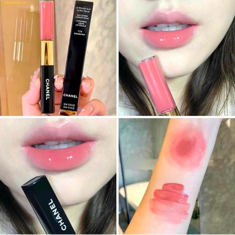 Son kem Chanel Le Rouge Duo Ultra Tenue – 174 Hồng Baby