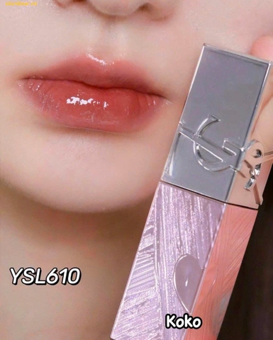 Son Dưỡng YSL The Inks Vinyl Cream Limited 610 Nude Champion Màu Cam Nude