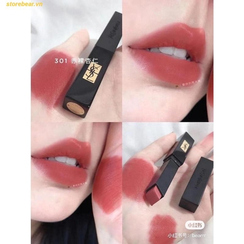 Son YSL slim Velvet Radical 301 Nude Pulsion - Cánh hồng khô