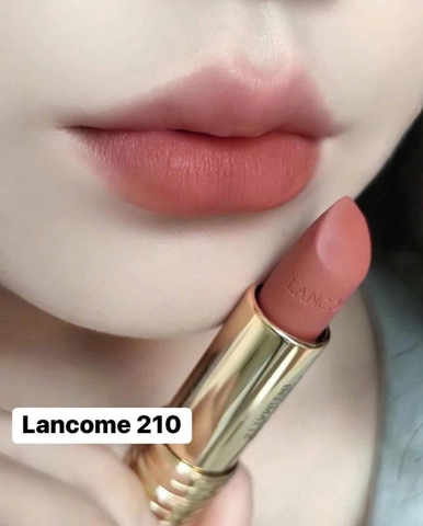 Son LANCOME 210 L'Absolu Rouge Drama Matte - Màu Cam Đất