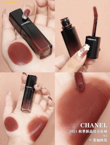 Son Kem Chanel Rouge Allure Laque Ultrawear Shine Liquid 83 Đỏ Đất