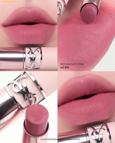 Son YSL Lovenude Lip Blusher màu 06 Naughty Pink