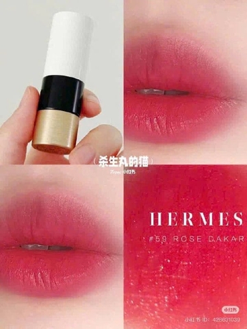 Son Hermes Màu 59 Rose Dakar Satin - Hồng Dâu Fullbox