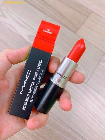Son MAC Dangerous 702 Màu Đỏ Cam