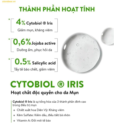 Gel đặc trị mụn Babe Stop AKN Spot Control Gel 8ml