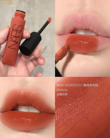 Son Kem Nars Air Matte Lip Color Morocco Màu Cam Đất