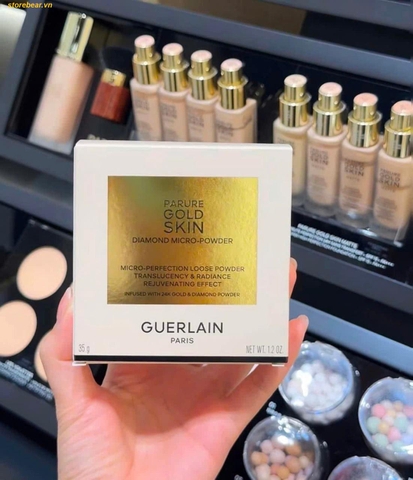 Phấn Phủ Bột Guerlain Parure Gold Skin Diamond Micro 35g