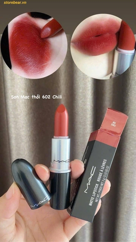 Son MAC 602 Chili Màu Đỏ Gạch (Fullbox)