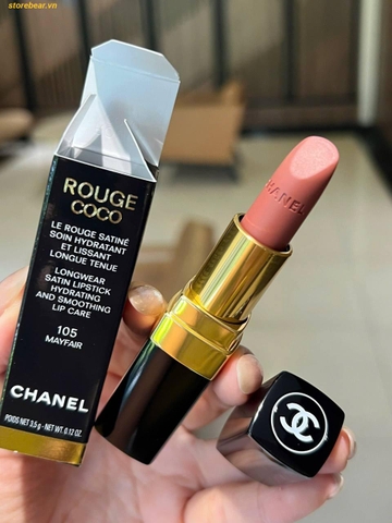 Son Dưỡng Chanel Rouge Coco 105 Mayfair Màu Be Hồng