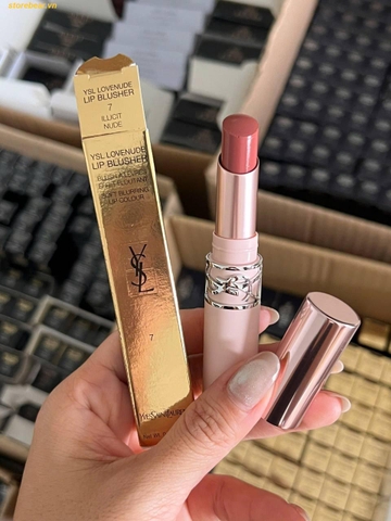 Son Môi Yves Saint Laurent YSL Lovenude Lip Blusher 7 Illicit Nude - Hồng Nâu