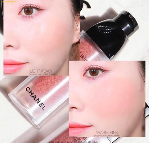 Má Hồng Dạng Kem Chanel Les Beiges Water-Fresh Blush Tone Light Peach 15ml - Fullbox
