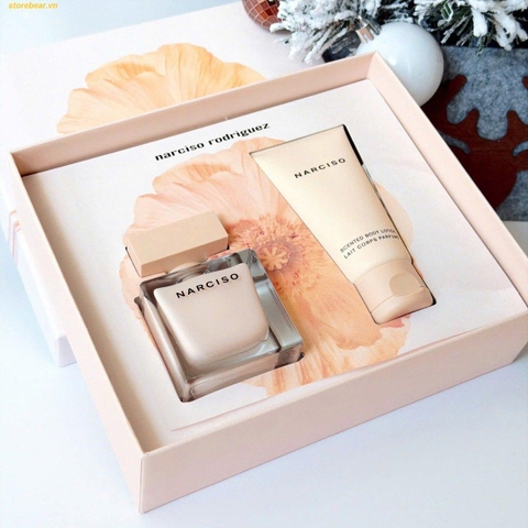 SET NƯỚC HOA NỮ + LOTION NARCISO POUDRÉE 100ml