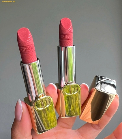 Thỏi Dior Rouge Dior 217 Velvet - Hồng Cam Đất | Limited Edition Golden Case