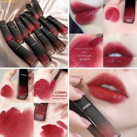 Son Kem Chanel 72 Iconique – Rouge Allure Laque Màu Đỏ Hồng Đất