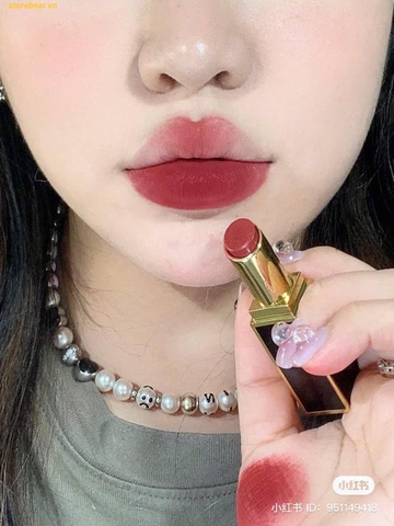 Son Tom Ford Lip Color Satin Matte 90 Fete - Phiên Bản Giới Hạn Vỏ Đỏ Màu Đỏ Hồng Đất