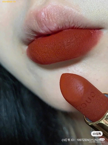 Son Gucci 519 Pauline Red Màu Đỏ Nâu Đất FullBox