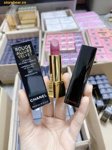 Son Chanel Rouge Allure Velvet 357 Hồng Dâu Pha Đất