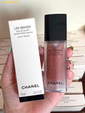 Má Hồng Dạng Kem Chanel Les Beiges Water-Fresh Blush Tone Light Peach 15ml - Fullbox