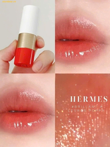 Son Dưỡng Hermes Poppy Lip Shine Limited Màu Cam