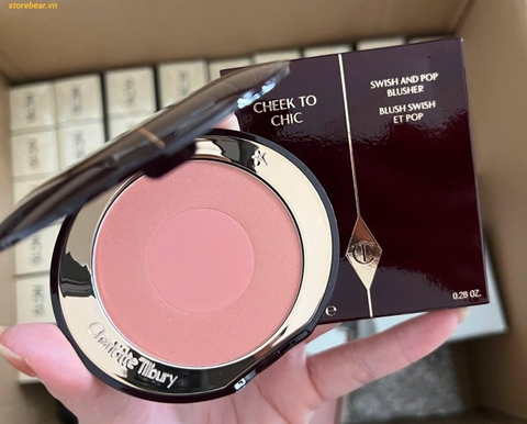 Phấn Má Hồng Charlotte Tilbury Cheek To Chic Swish & Pop Blush Màu Ecstasy 8g