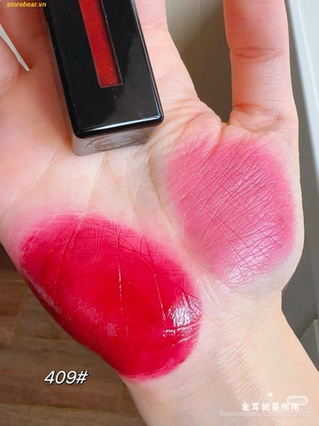 Son Kem YSL Vernis À Lèvres Water Stain – Màu 409 Burgundy Vibes Đỏ Rượu