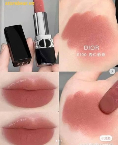 Son Dior Rouge Dior Velvet Finish 100 Nude Look – Màu Hồng Be Nude