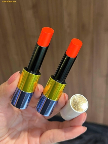 Son Rouge Hermès Rouge Brillant Silky Lipstick Shine Sheer Colour 28 Orange Flash Cam Tươi