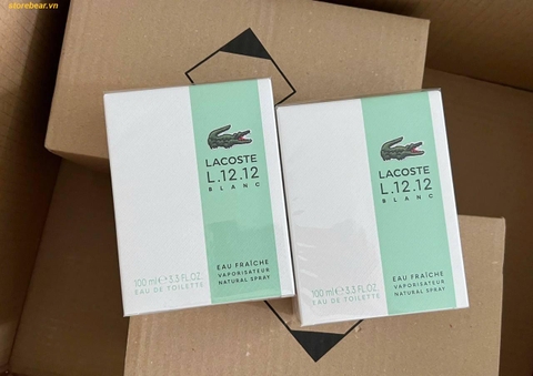 Nước Hoa Nam Lacoste L.12.12 Blanc Eau Fraîche Eau De Toilette EDT 100ml