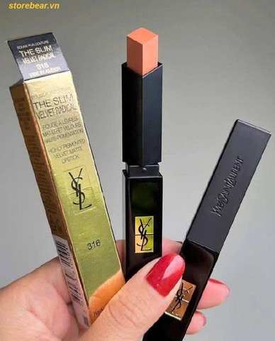 Son YSL The Slim Velvet Radical 316 - Màu Nâu Cam Đất
