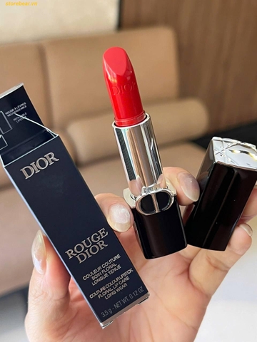 Son Dior Rouge Dior Satin Lipstick 999 – Màu Đỏ Tươi