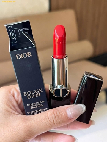 Son Dior Rouge Dior Satin Lipstick 999 – Màu Đỏ Tươi