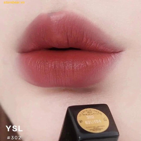 Son YSL The Slim Velvet Radical 302 Brown No Way Back - Màu Hồng Đất