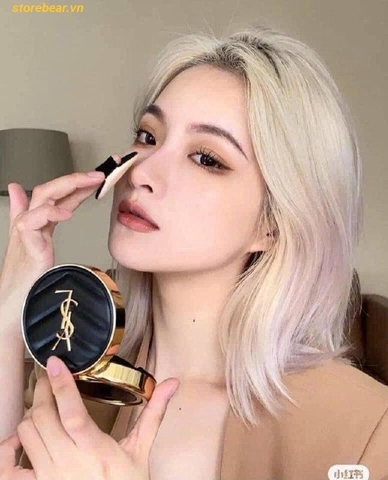 Phấn Nước Cushion YSL Le Cushion Encre de Peau Luminous Matte - Vỏ Da Đen Tone 20