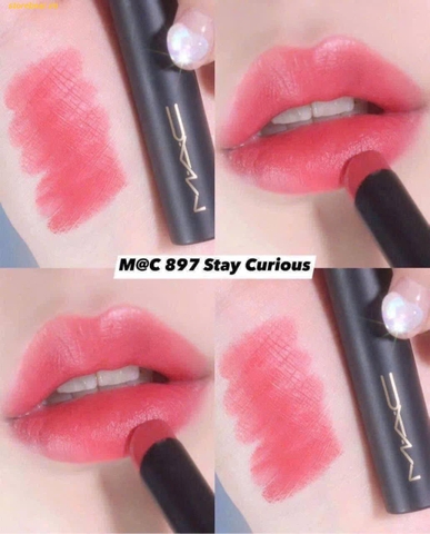 Son MAC 897 Stay Curious Màu Đỏ Hồng