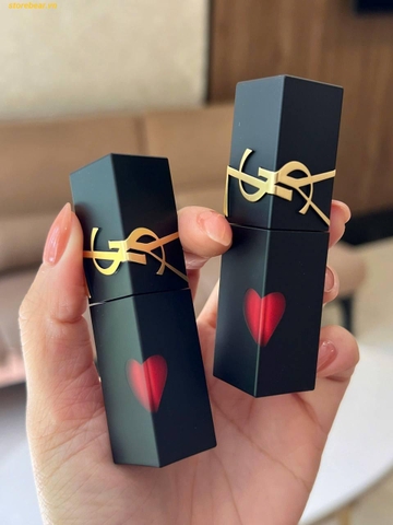 Son Kem YSL The Inks Blur 201 Red Invitation - Đỏ đào