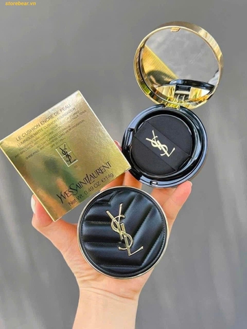 Phấn Nước Cushion YSL Le Cushion Encre de Peau Luminous Matte Cushion- Vỏ Da Đen Tone 20 Trắng Tự Nhiên (Size Mini)
