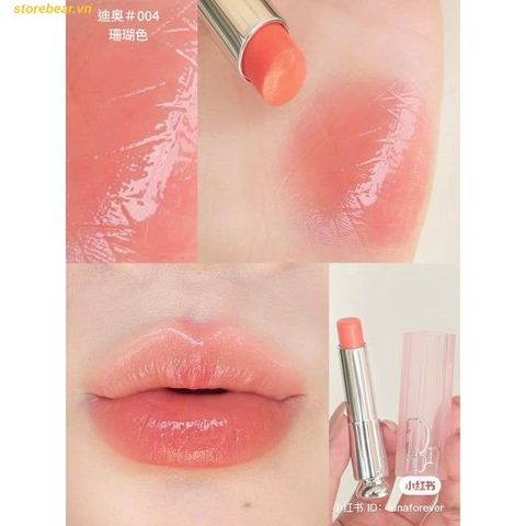 Son Dưỡng Dior Addict Lip Glow Bản 2025 004 Màu Cam San Hô