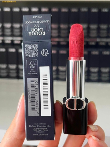 Dior Rouge Dior Velvet Finish 772 Classic Rosewood – Màu Hồng Khô