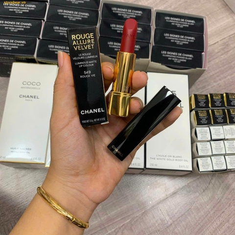 Son Chanel Rouge Allure Velvet Luminous Matte Lip Colour 549 Rouge Vie - Fullbox