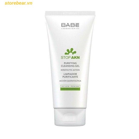Sữa rửa mặt BABE Stop AKN Purifying Cleansing Gel 200ml