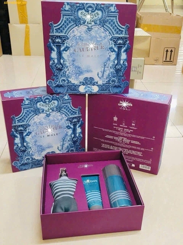 Set Nước Hoa Nam Jean Paul Gaultier Le Male EDT 3 món