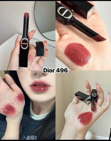 Son Dior Rouge Dior On Stage Lipstick 496 Berry Attitude Đỏ Nâu