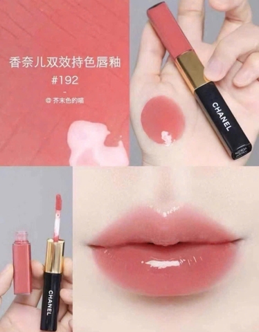 Son Kem CHANEL Le Rouge Duo Ultra Tenue Ultrawear Liquid Lip Colour – Màu 192 Coral Pink