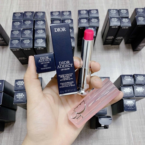 Son Dưỡng Dior Addict Lip Glow Bản 2025 007 Raspberry Màu Hồng Tím