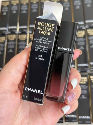 Son Kem Chanel Rouge Allure Laque Ultrawear Shine Liquid 63 Hồng Khô
